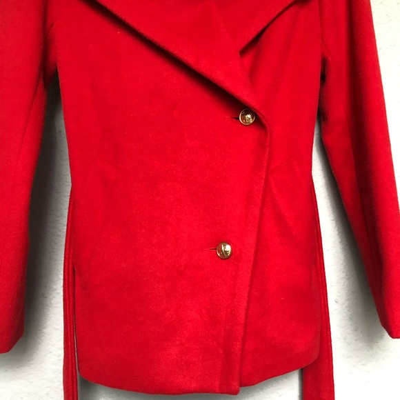 TOKKEBY Red Jacket Coat. Size S/M - Picture 5 of 8